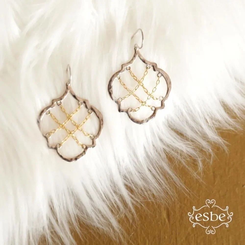 Sara Blaine/eSBe Halogen Mixed Metals Earrings